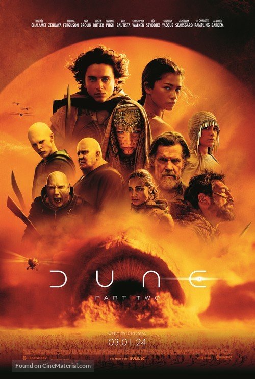 Dune: Part Two movie poster - stream on UK IPTV subscription