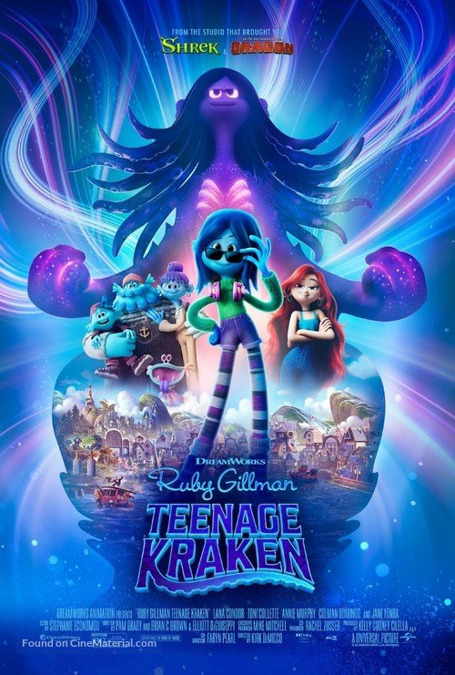 Ruby Gillman, Teenage Kraken movie poster - stream on UK IPTV subscription