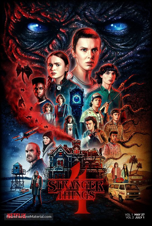 Stranger Things poster - stream on UK IPTV subscription