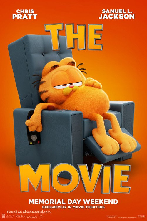 The Garfield Movie poster - stream on UK IPTV subscription