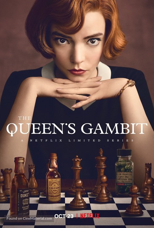 The Queen's Gambit series poster - stream on UK IPTV subscription
