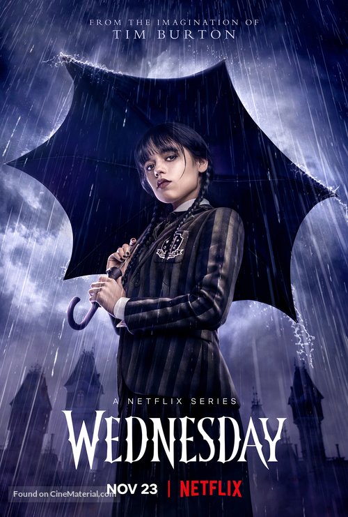 Wednesday series poster - stream on UK IPTV subscription